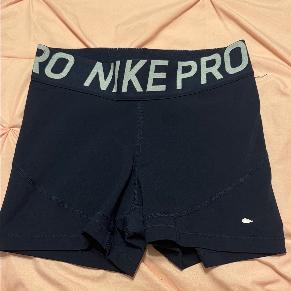 Nike Women's Navy Pro Athletic Shorts